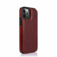 iPhone 15 Luxury Side Magnetic Button Card ID Holder PU Leather Case Cover