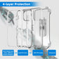 iPhone 15 (6.1) Clear Heavy Duty Case W/ Belt Clip