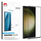 Samsung Galaxy S23 Ultra MyBat Pro Full Curve Coverage Tempered Glass Screen Protector Black