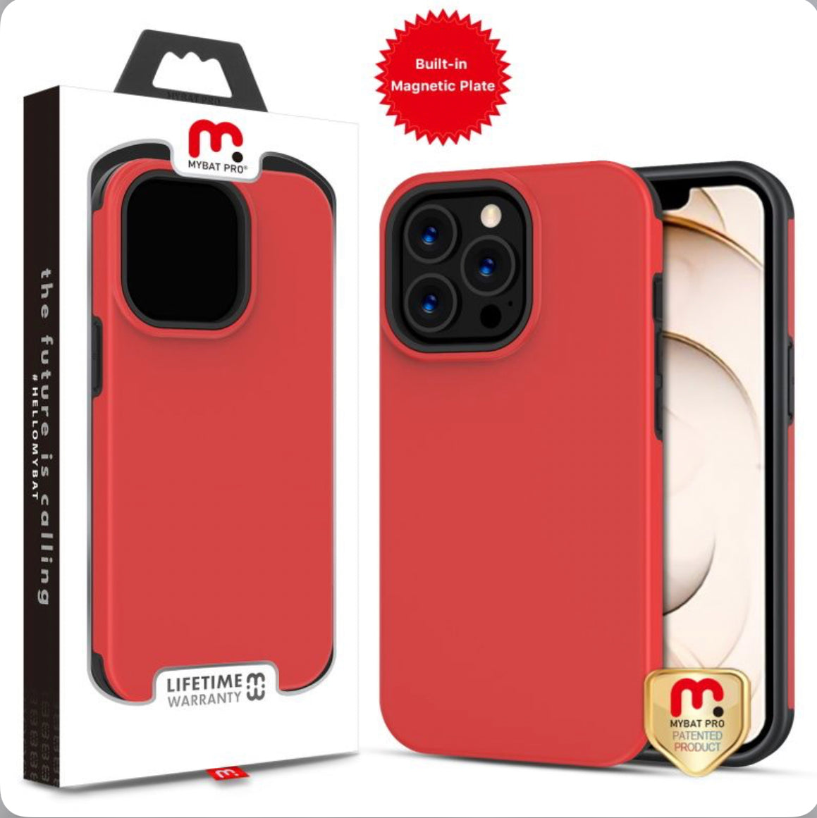 MYBAT PRO FUSE MAGNET SERIES CASE FOR APPLE IPHONE 13 PRO (6.1) - RED