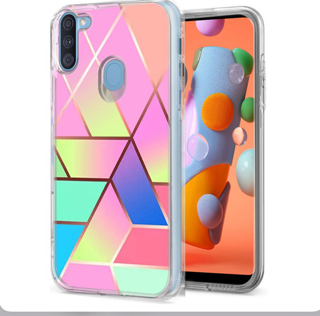 Samsung Galaxy A11 Rainbow Hybrid Case